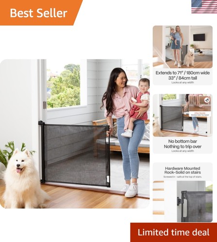 Retractable baby gate mesh - gate,
