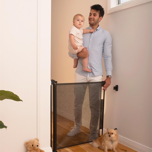 Retractable baby gate mesh - gate,