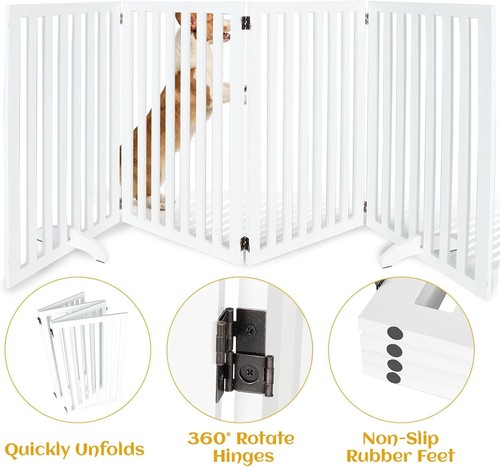 Panels foldable pet gate - pet,