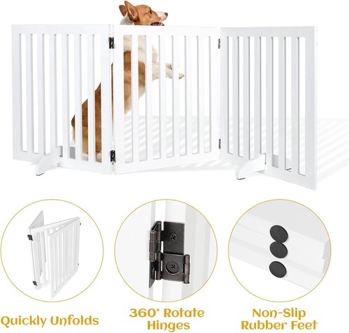 Panels foldable pet gate - foldable,